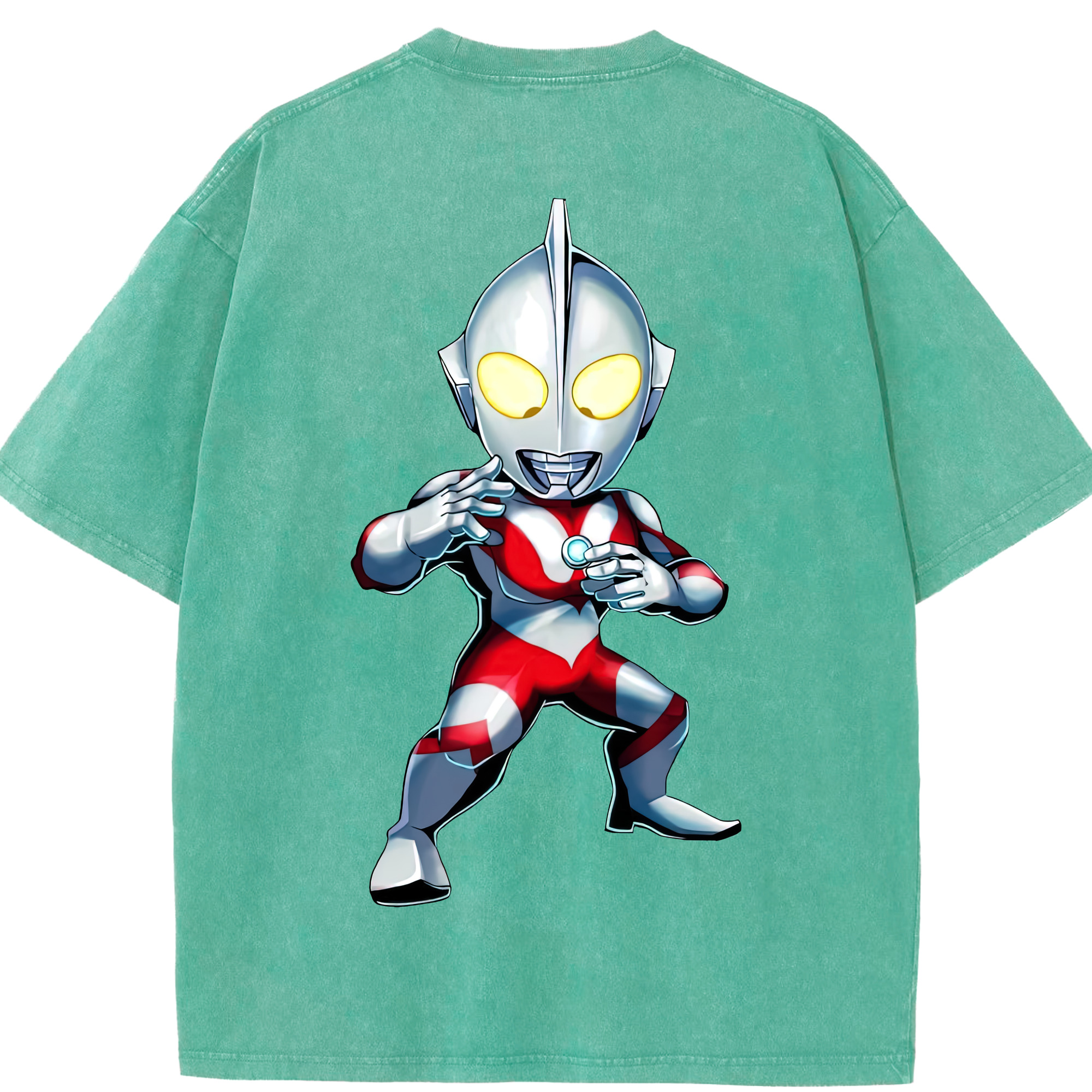 （画像用） ウルトラマン Ultraman 綿100% ヴィンテージ風 半袖Tシャツ（背面プリント）
